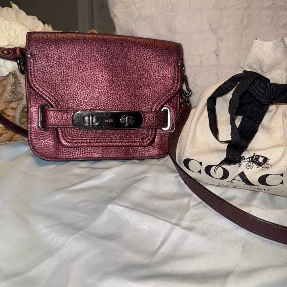 Coach Metallic Swagger Crossbody